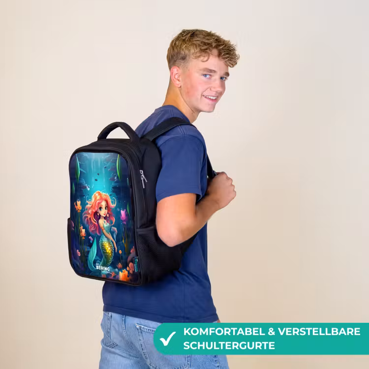 Kinderrucksack - Schwarz - Korallenkönigin — 9