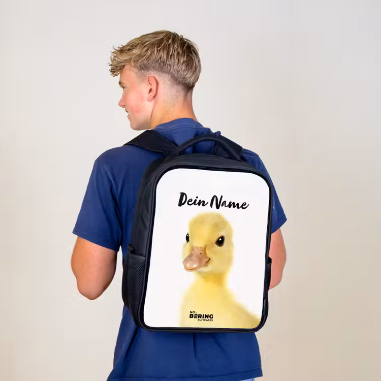 Kinderrucksack - Schwarz - Barry die Gummi-Ente — 3