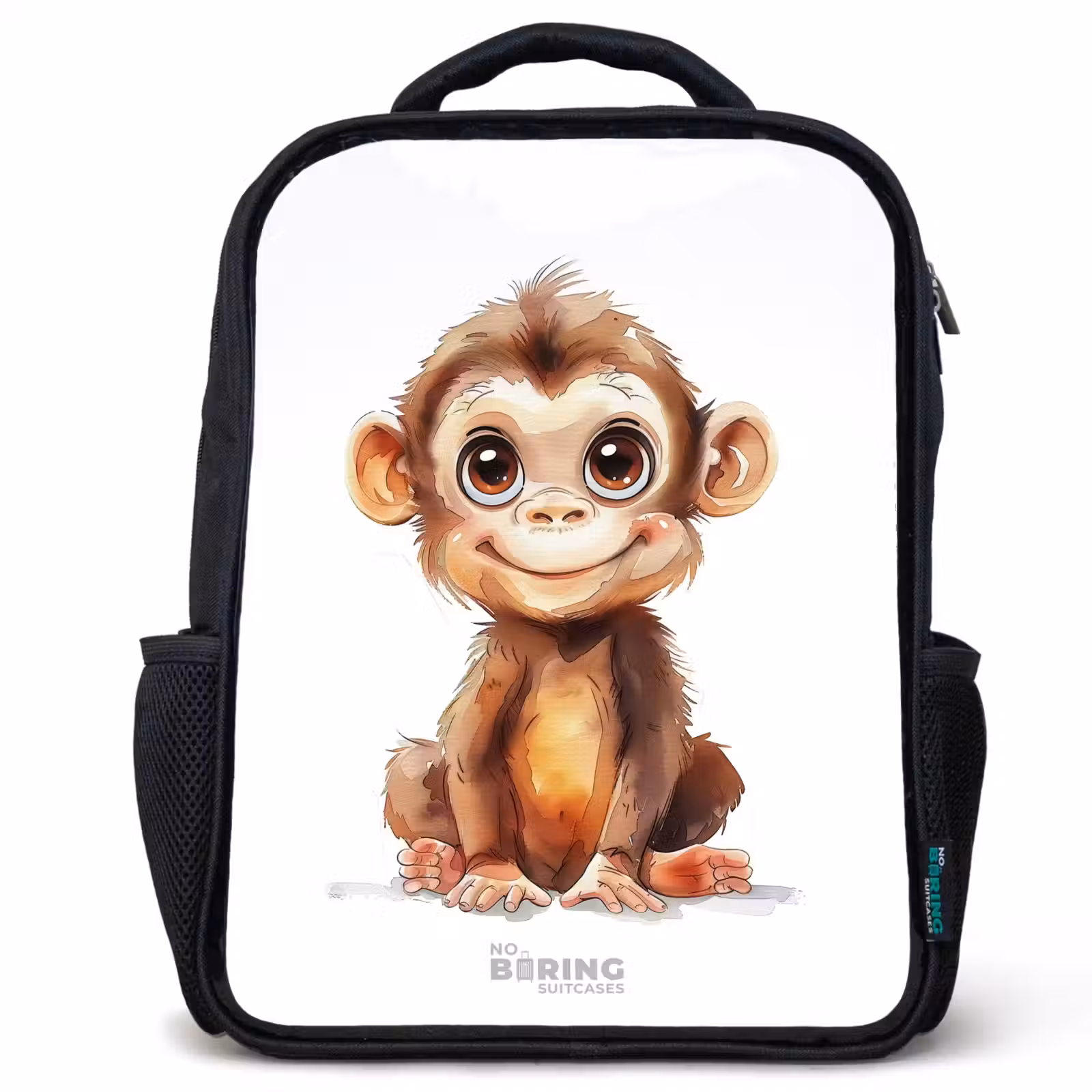 Kinderrucksack - Schwarz - Baby-Affe — 1