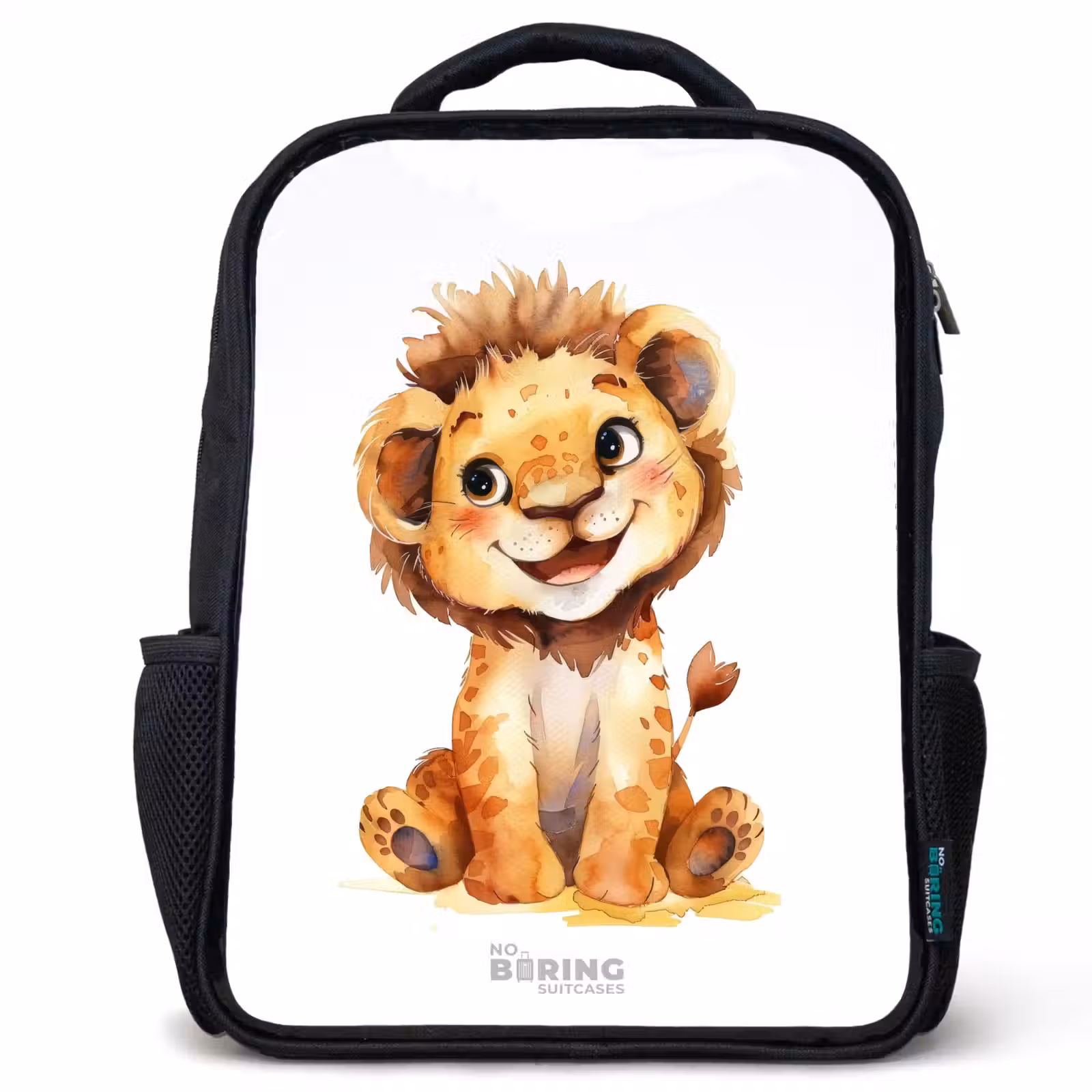 Kinderrucksack - Schwarz - Baby-Löwe — 1