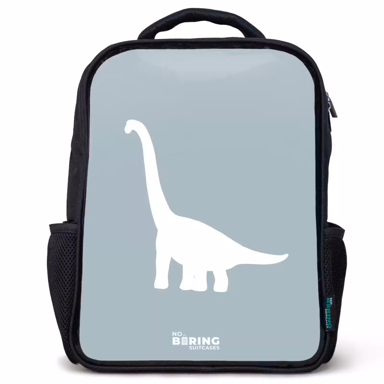 Kinderrucksack - Schwarz - Blau mit Brachiosaurus-Dino — 1