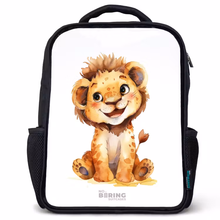 Kinderrucksack - Schwarz - Baby-Löwe — 1