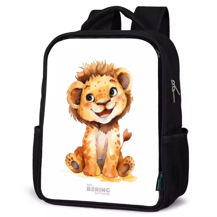 Kinderrucksack - Schwarz - Baby-Löwe — 4