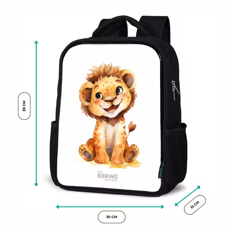 Kinderrucksack - Schwarz - Baby-Löwe — 6