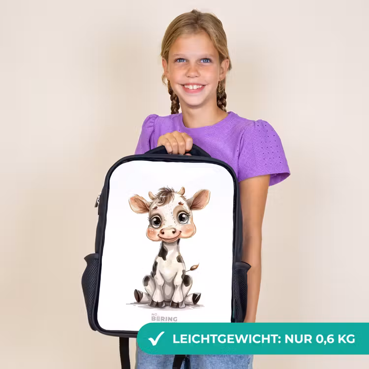 Kinderrucksack - Schwarz - Babykuh — 7