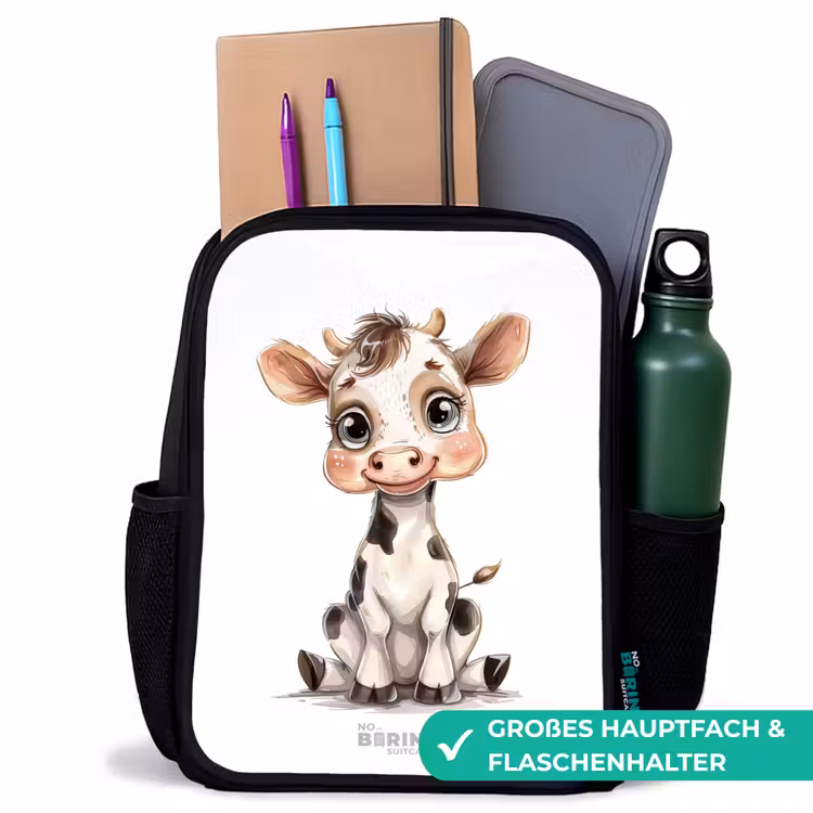 Kinderrucksack - Schwarz - Babykuh — 8