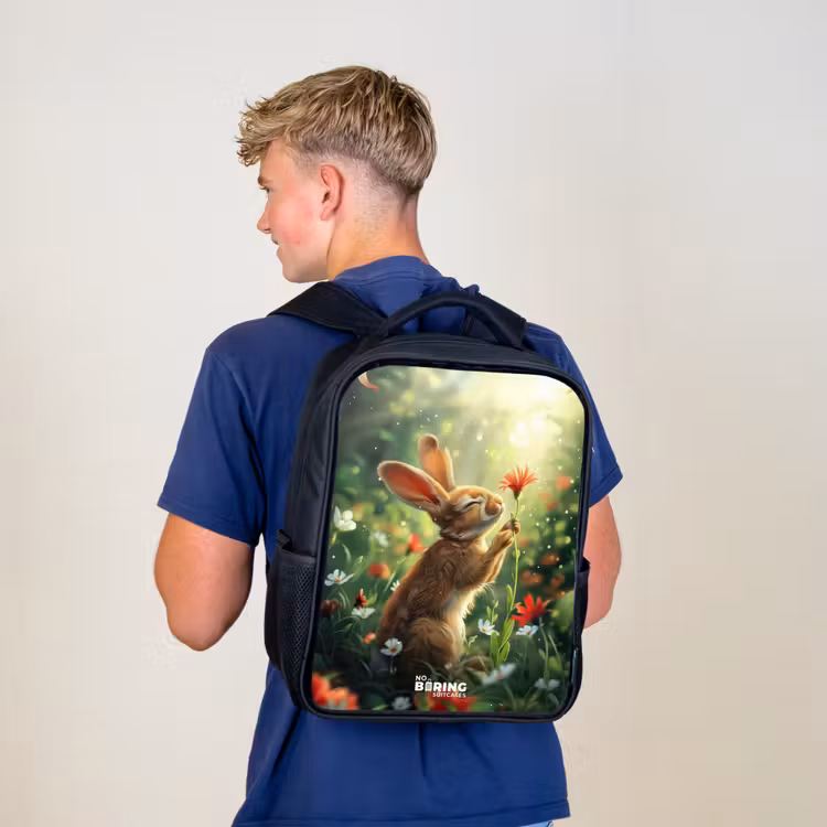 Kinderrucksack - Schwarz - Kasper-Kaninchen — 3