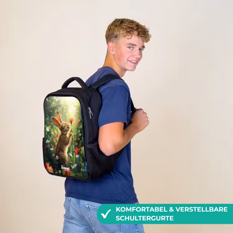 Kinderrucksack - Schwarz - Kasper-Kaninchen — 9