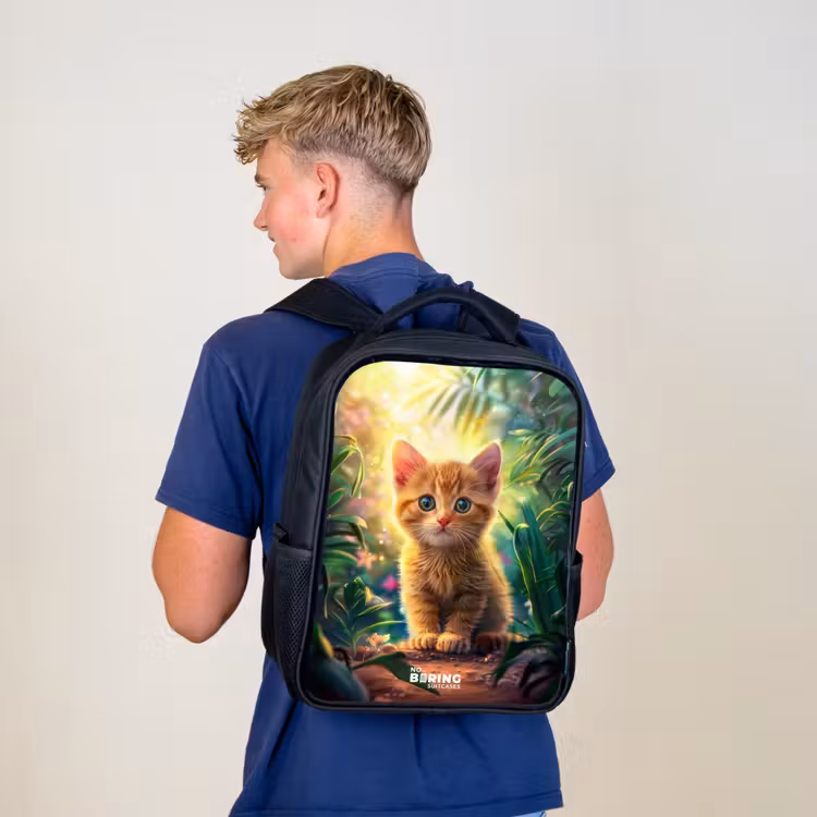 Kinderrucksack - Schwarz - Kees Kätzchen — 3