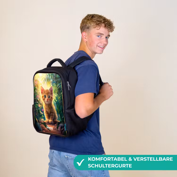Kinderrucksack - Schwarz - Kees Kätzchen — 9
