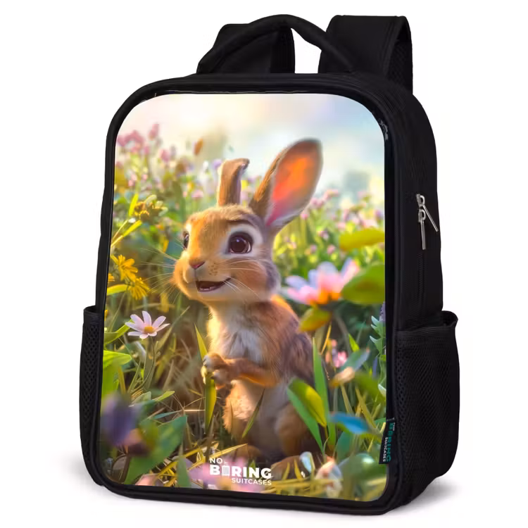 Kinderrucksack - Schwarz - Kleines Kaninchen — 4