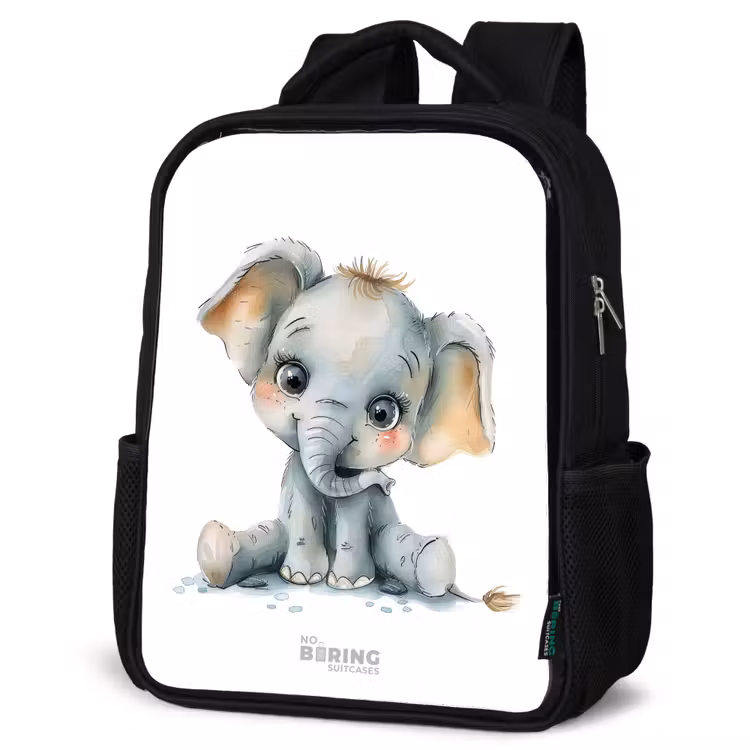 Kinderrucksack - Schwarz - Baby-Elefant — 4