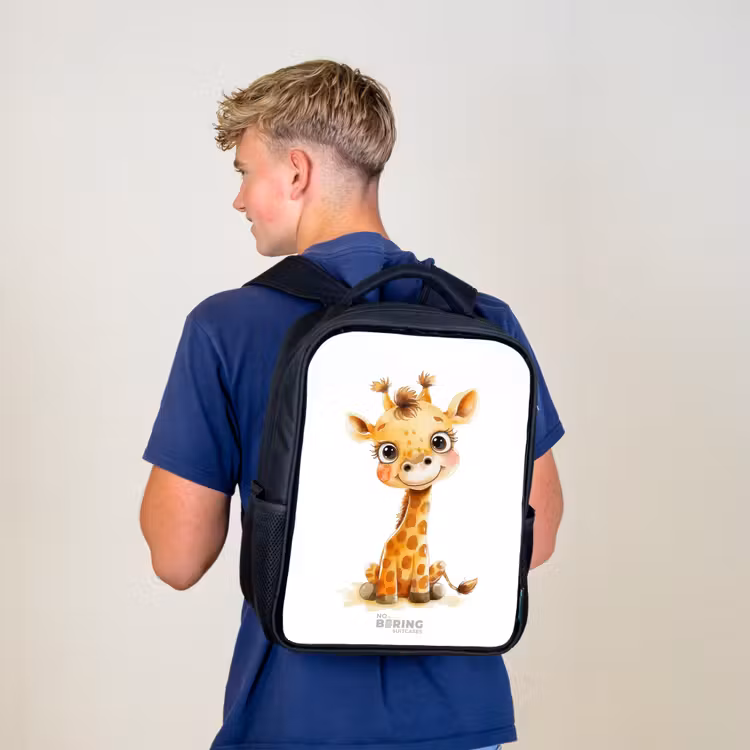 Kinderrucksack - Schwarz - Baby-Giraffe — 3