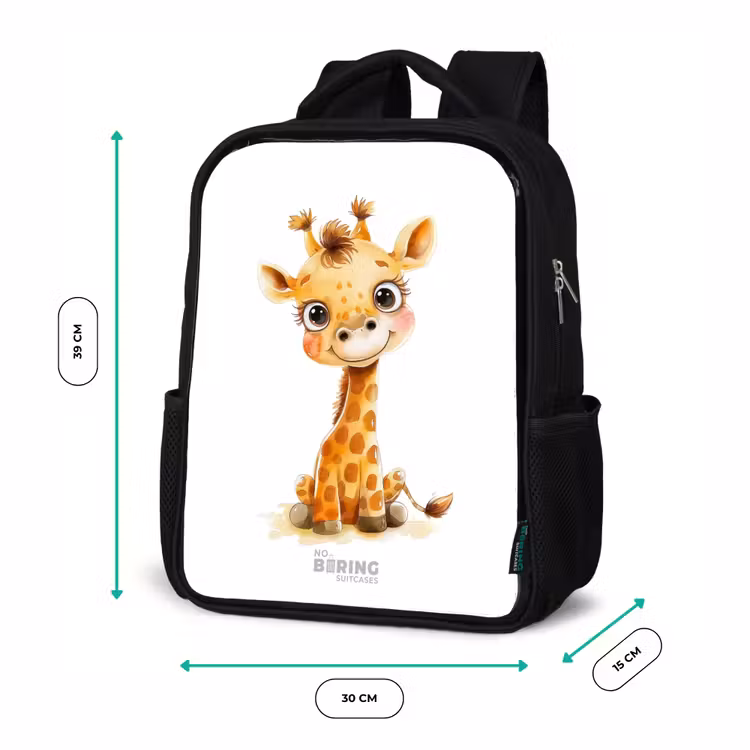 Kinderrucksack - Schwarz - Baby-Giraffe — 6