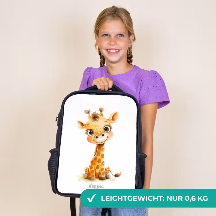 Kinderrucksack - Schwarz - Baby-Giraffe — 7