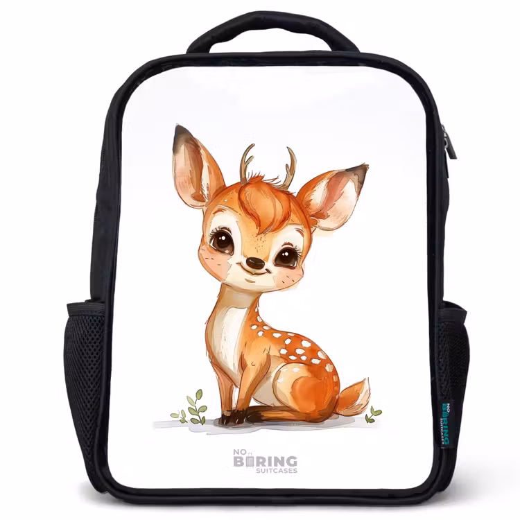 Kinderrucksack - Schwarz - Baby-Hirsch — 1