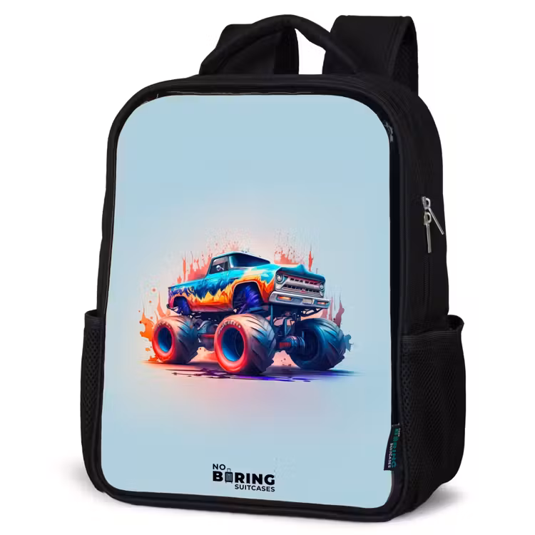 Kinderrucksack - Schwarz - Fierce Wheels — 4