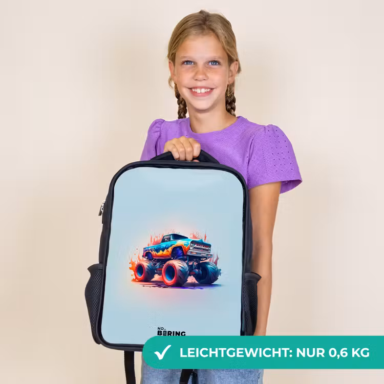 Kinderrucksack - Schwarz - Fierce Wheels — 7