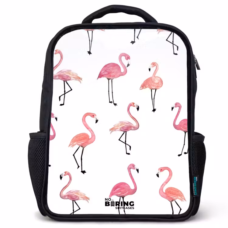 Kinderrucksack - Schwarz - Flamingo-Party — 1
