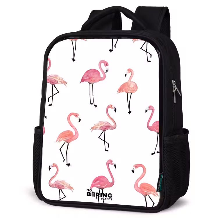 Kinderrucksack - Schwarz - Flamingo-Party — 4