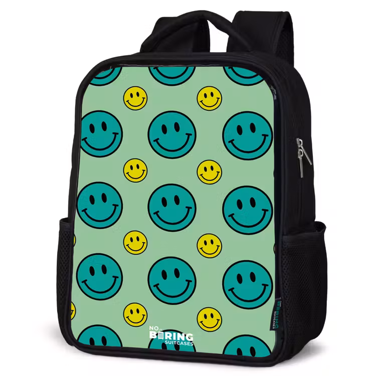 Kinderrucksack - Schwarz - Alles lächelt grün — 4