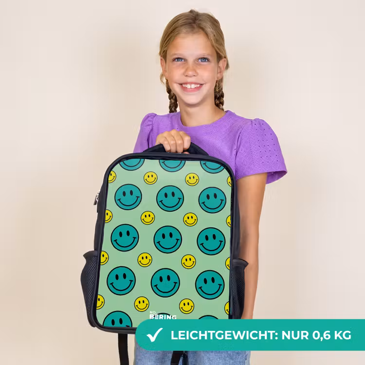 Kinderrucksack - Schwarz - Alles lächelt grün — 7