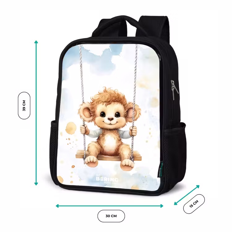 Kinderrucksack - Schwarz - Axel Affe — 6