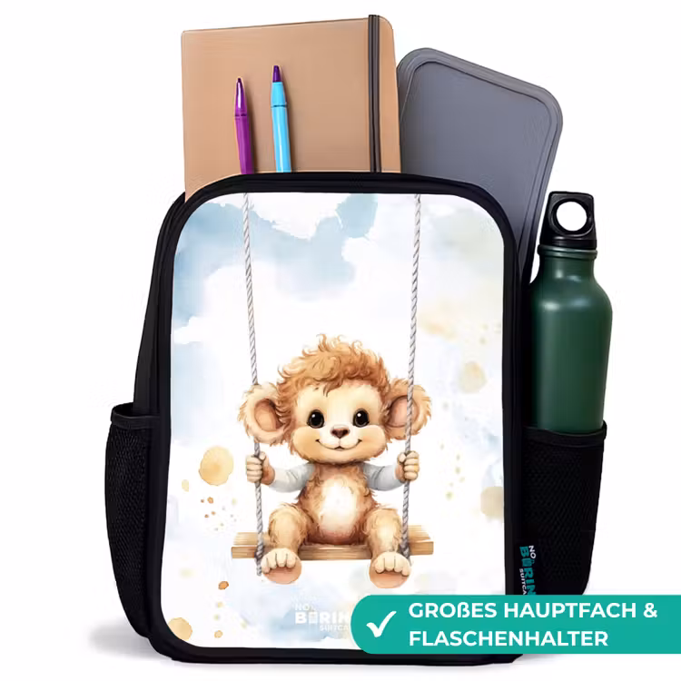 Kinderrucksack - Schwarz - Axel Affe — 8
