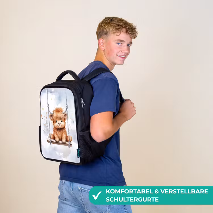 Kinderrucksack - Schwarz - Hennie Highlander — 9