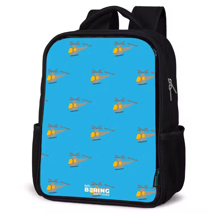 Kinderrucksack - Schwarz - Hubschrauber-Aufregung — 4