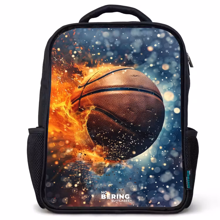 Kinderrucksack - Schwarz - Lebendiger Basketball — 1