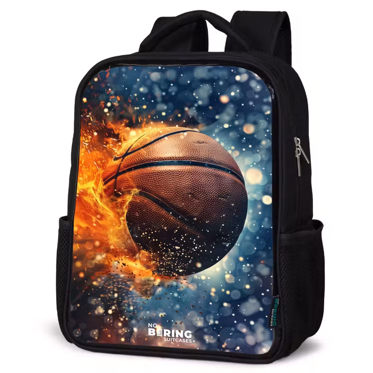 Kinderrucksack - Schwarz - Lebendiger Basketball — 4
