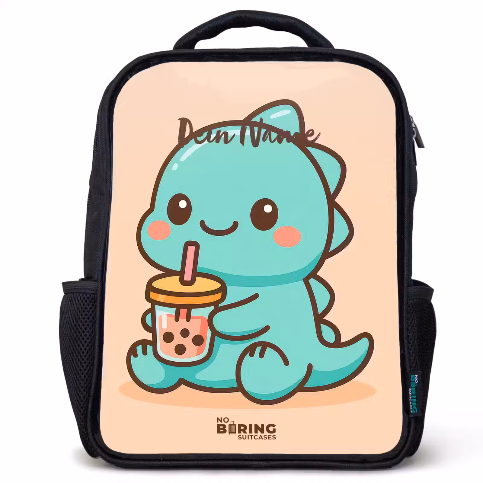 Kinderrucksack - Schwarz - Kawai - Dino - Bubbletea — 1