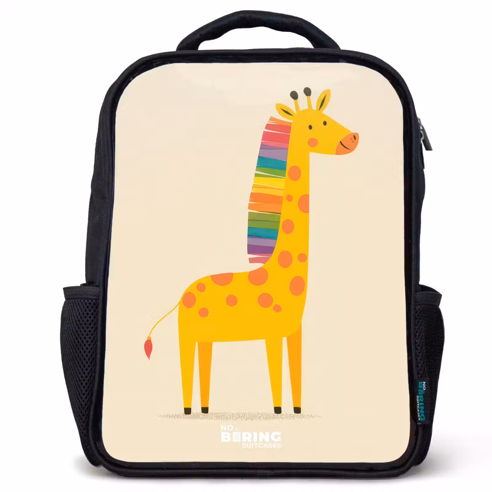 Kinderrucksack - Schwarz - Giraffe - Tier - Farbenfroh — 1