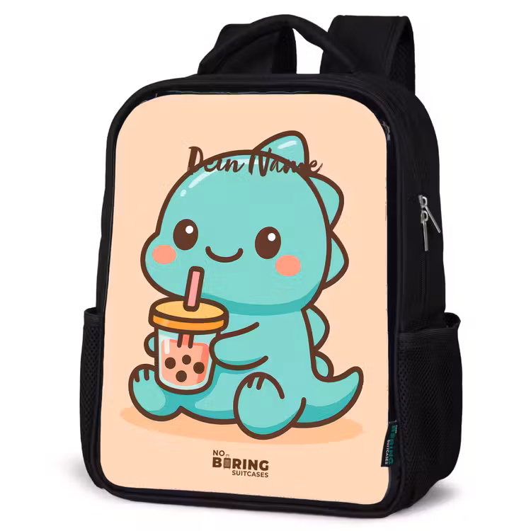 Kinderrucksack - Schwarz - Kawai - Dino - Bubbletea — 4
