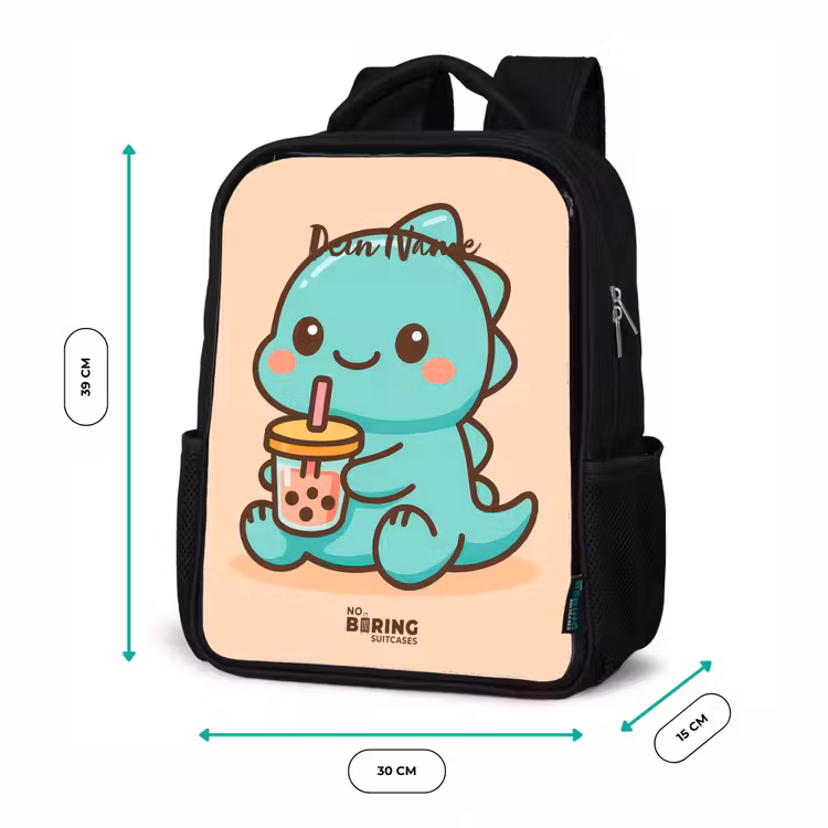 Kinderrucksack - Schwarz - Kawai - Dino - Bubbletea — 6