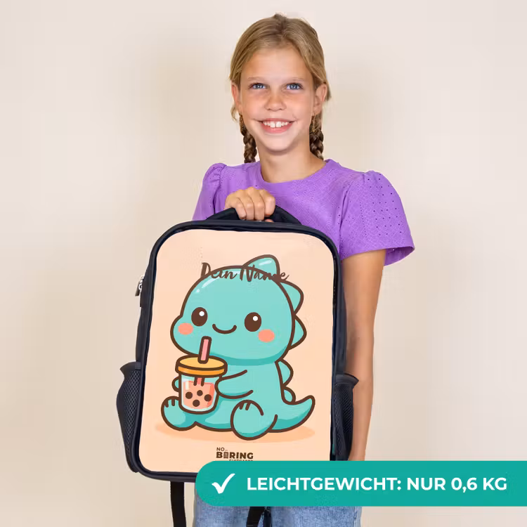 Kinderrucksack - Schwarz - Kawai - Dino - Bubbletea — 7