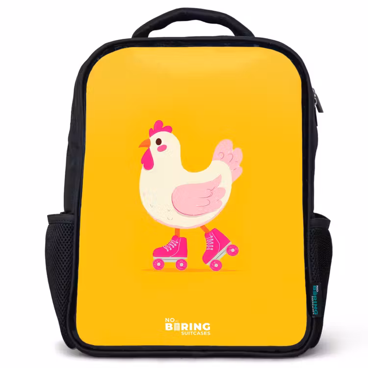 Kinderrucksack - Schwarz - Kip - Rollschuhe - Gelb — 1