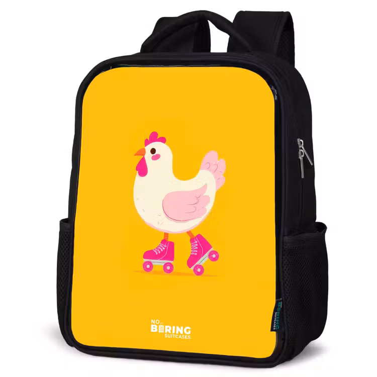 Kinderrucksack - Schwarz - Kip - Rollschuhe - Gelb — 4