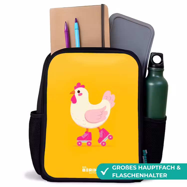 Kinderrucksack - Schwarz - Kip - Rollschuhe - Gelb — 8