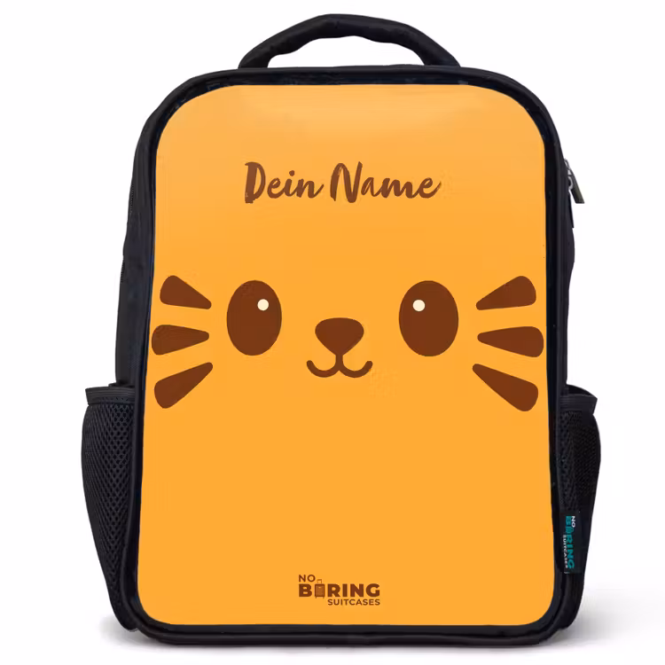 Kinderrucksack - Schwarz - Kawai - Tiger - Orange — 1