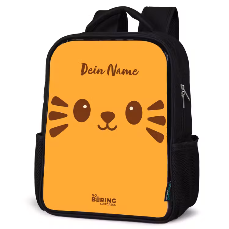 Kinderrucksack - Schwarz - Kawai - Tiger - Orange — 4