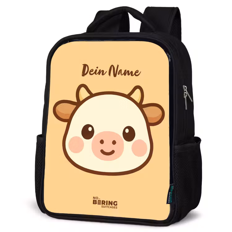 Kinderrucksack - Schwarz - Kawai - Kuh - Braun — 4
