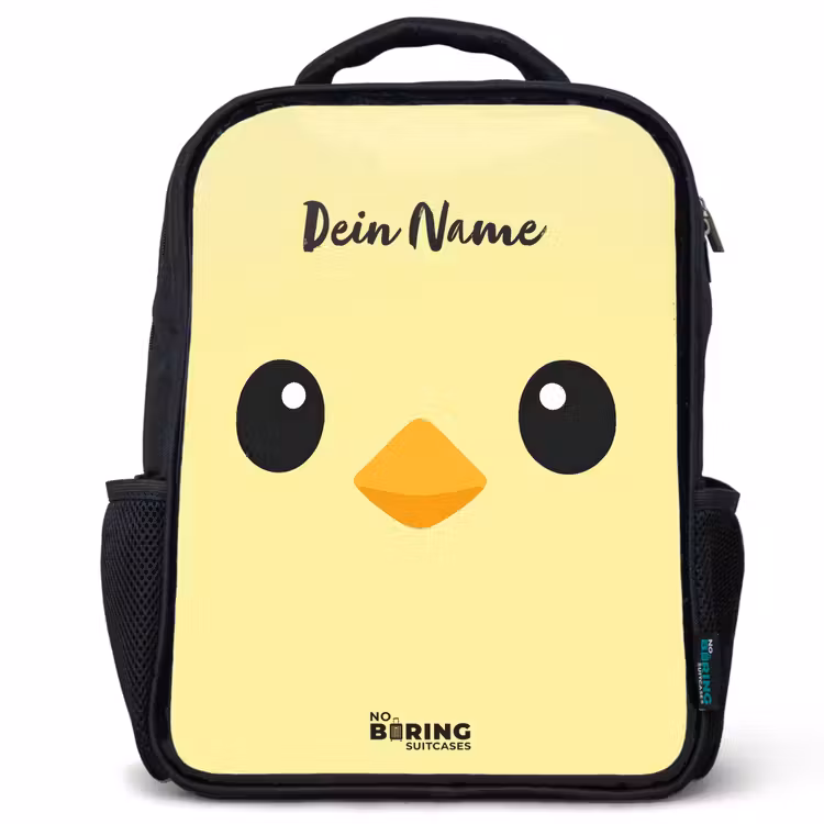 Kinderrucksack - Schwarz - Kawai - Küken - Gelb — 1