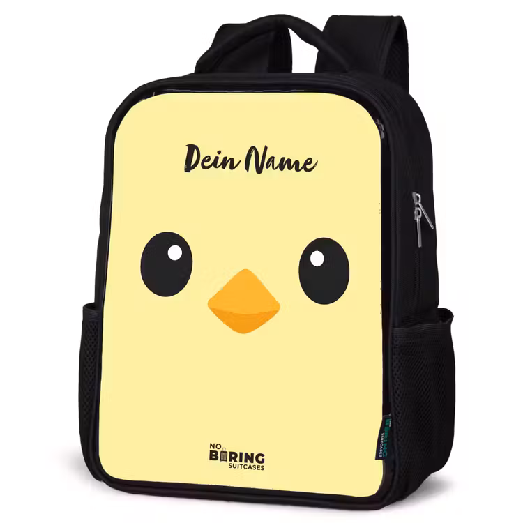 Kinderrucksack - Schwarz - Kawai - Küken - Gelb — 4