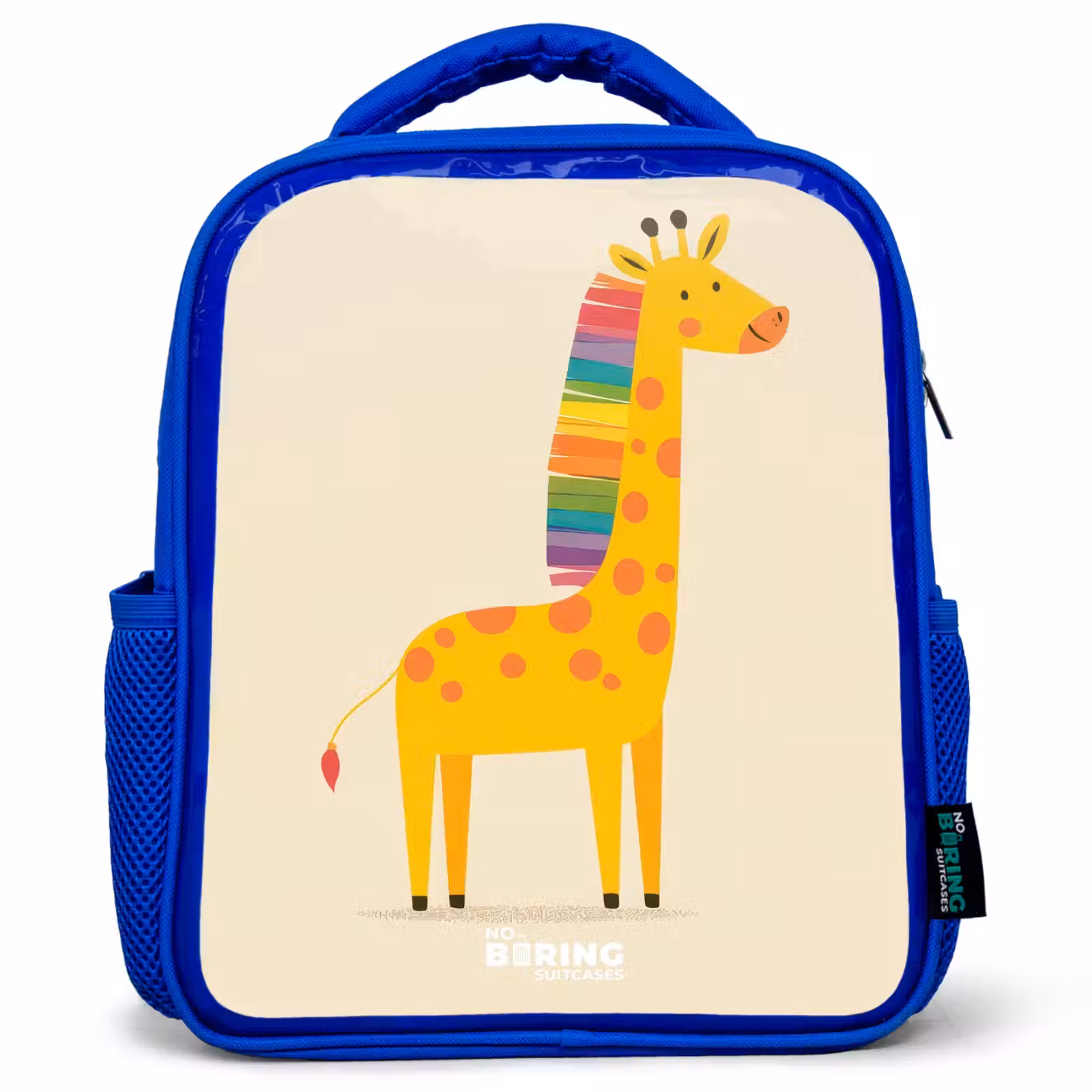 Kinderrucksack - Blau - Giraffe - Tier - Farbenfroh — 1