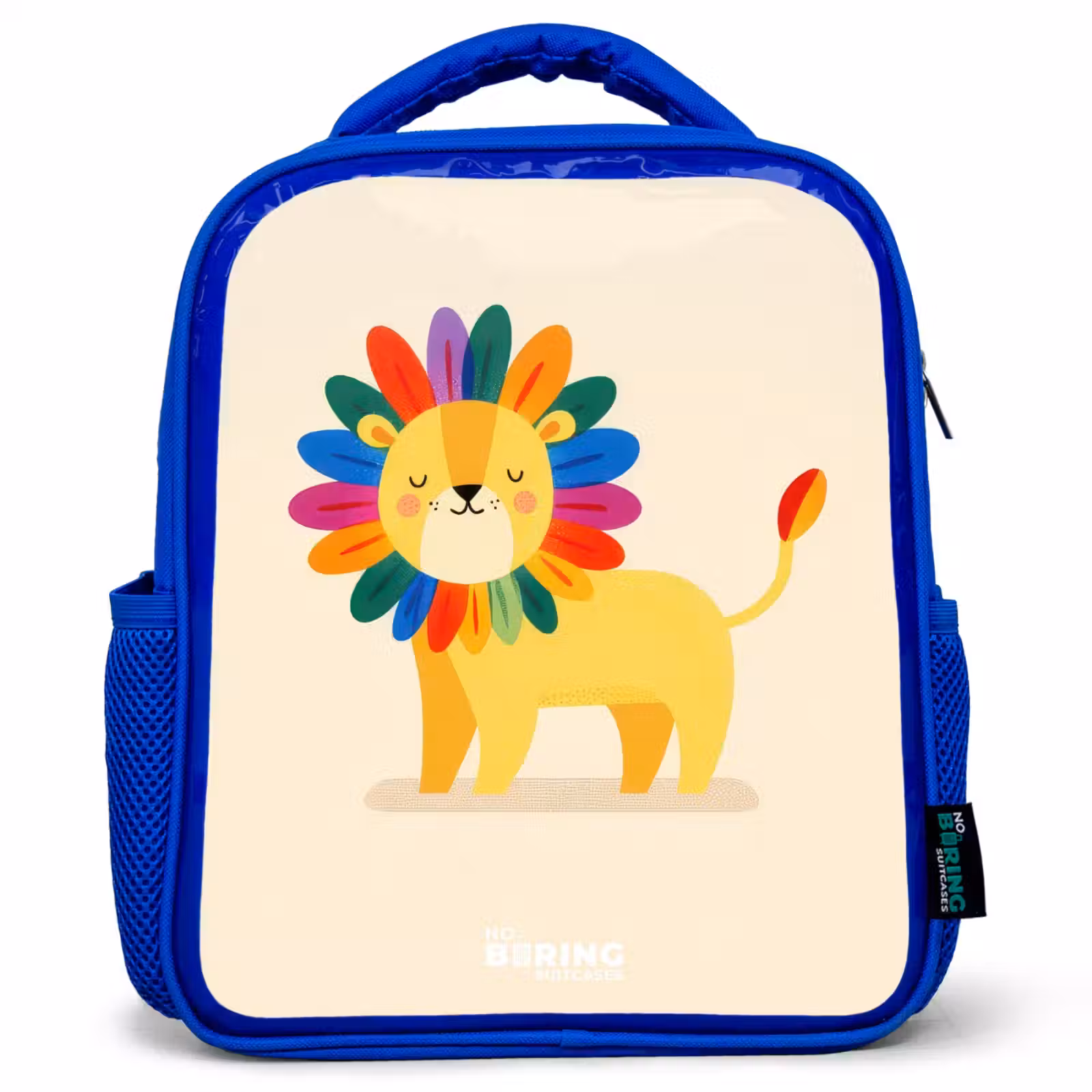 Kinderrucksack - Blau - Löwe - Mähne - Farbenfroh — 1