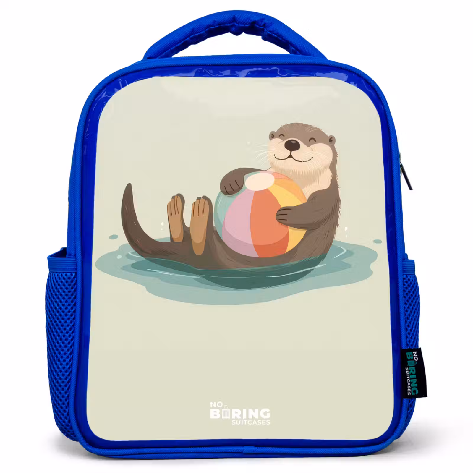 Kinderrucksack - Blau - Otter - Strandball - Wasser — 1