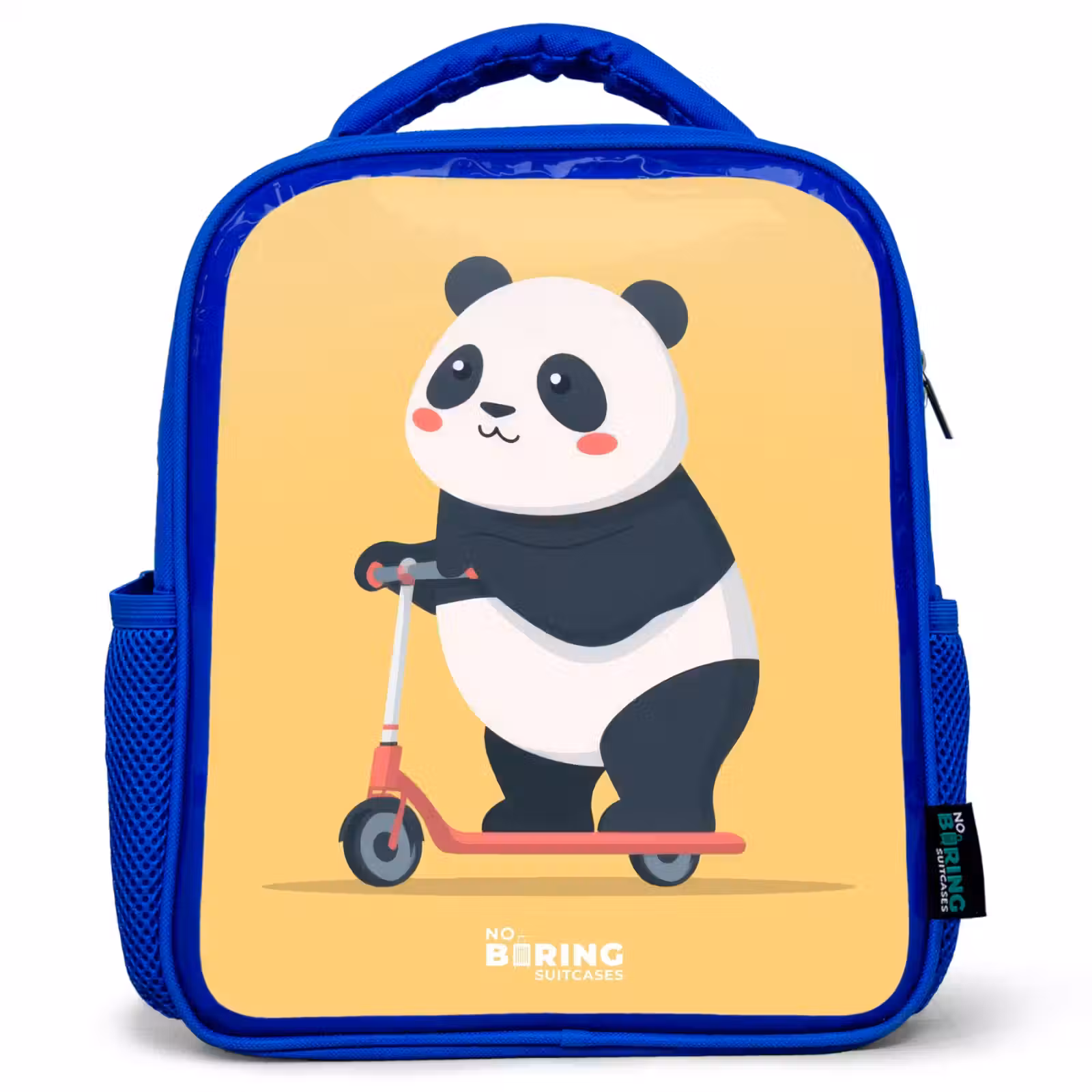 Kinderrucksack - Blau - Panda - Stufe - Gelb — 1
