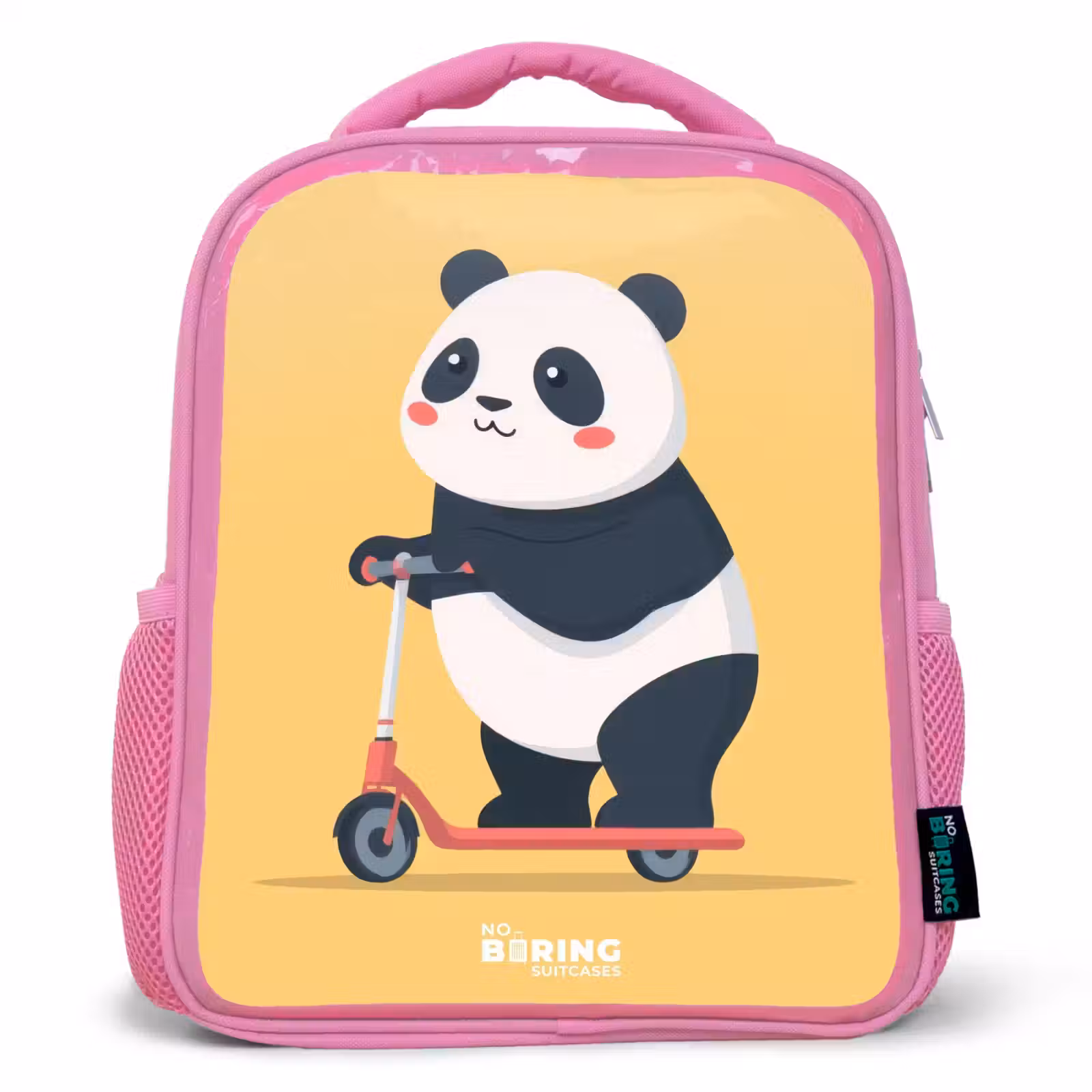 Kinderrucksack - Rosa - Panda - Stufe - Gelb — 1